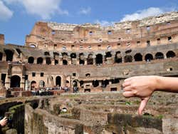 Fotografía del interior del Coliseo Romano