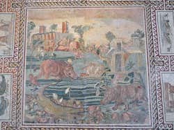 Mosaico perfectamente conservado en el Palazzo Massimo