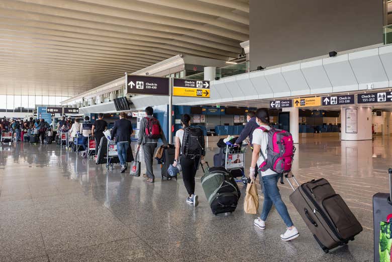 Recién aterrizados en el aeropuerto de Fiumicino